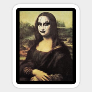 Black Metal Mona Sticker